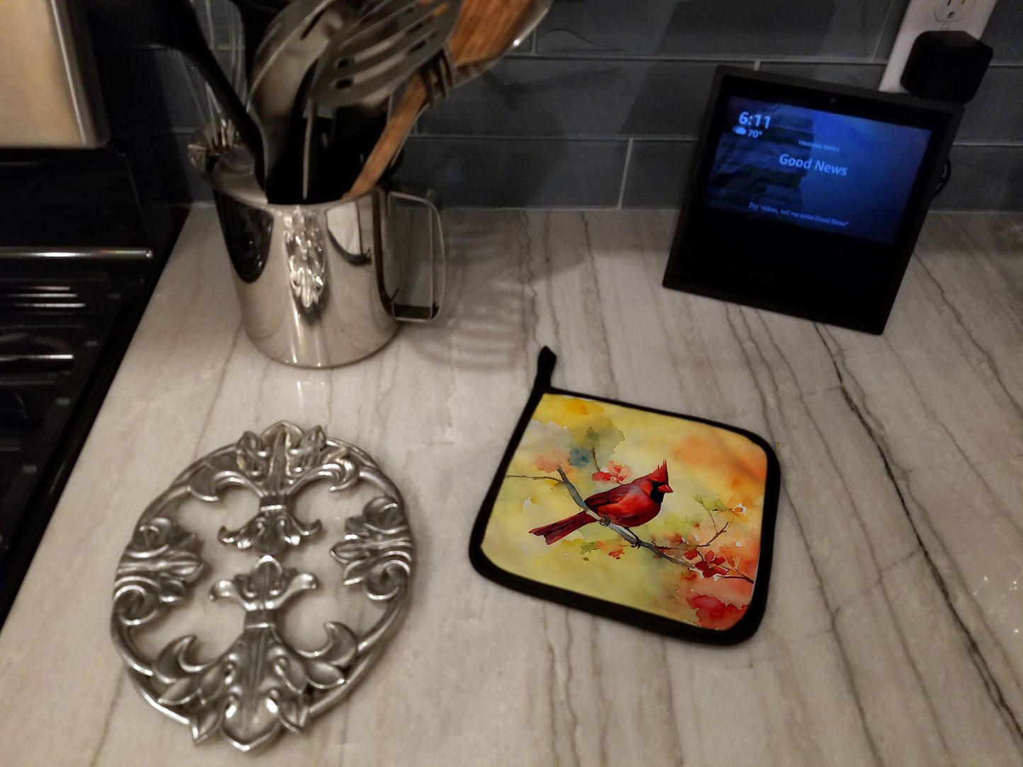 Cardinal Pair of Pot Holders-2
