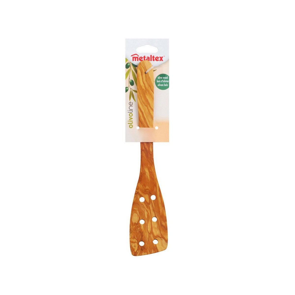 Cooking Spatula Metaltex Brown Natural Wood Olive Wood 30 cm-1