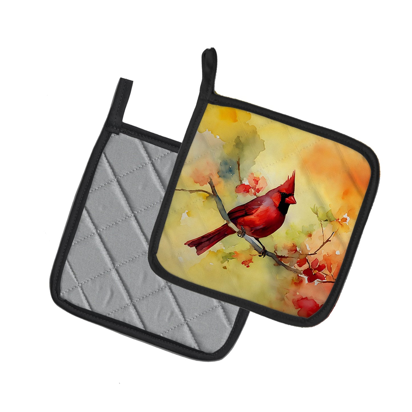 Cardinal Pair of Pot Holders-1